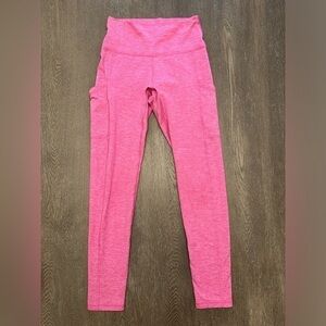 LIKE NEW AERIE HOT PINK POCKET HIGH WAIST LEGGINGS - Size Small SKU:378